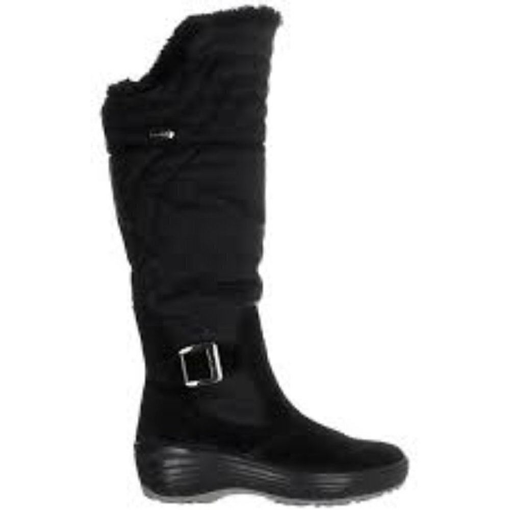 pajar Natasha Faux-Fur Waterproof Winte Black Boot - Picture 2 of 16